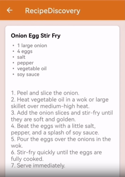 Recipe Discovery